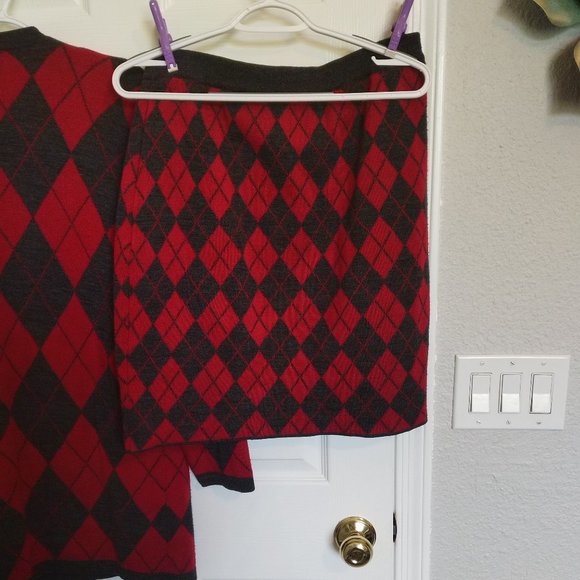 VINTAGE!  WOOL Blend! | Long CARDI and SKIRT SET | L | OUTSTANDING CONDITION - Picture 9 of 10